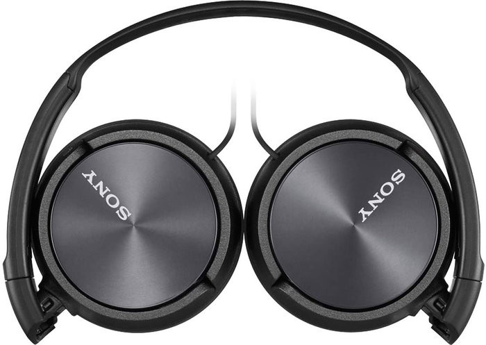 Sony Auriculares MDRZX310APB Cascos Cerrados Supraurales con Micrófono, Plegables, Jack 3.5mm, Negro, 1.2m